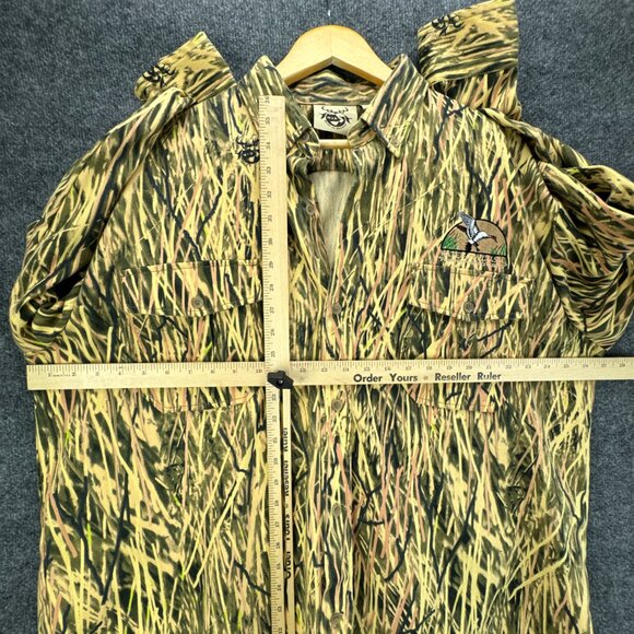 Made 2 Deceive Camo Shirt Mens Extra Large Button Down Hunting Outdoor Duck - Picture 12 of 16